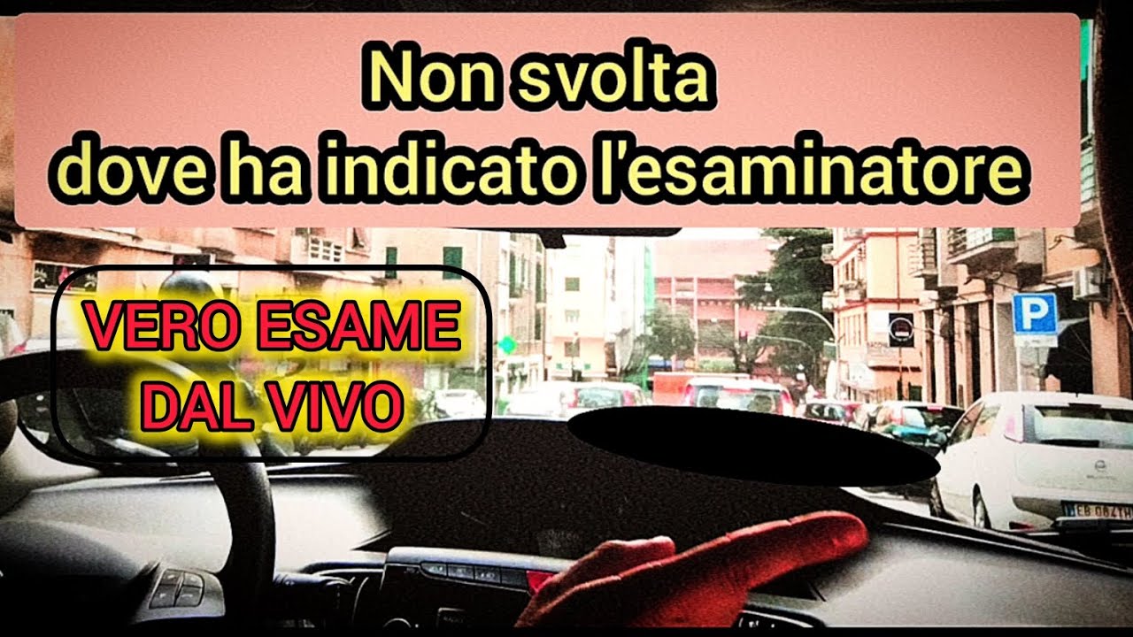 VERO ESAME DI GUIDA CON BOCCIATURA FILMATO DA FUORI (NO SIMULAZIONE) E COMMENTO DEGLI ERRORI