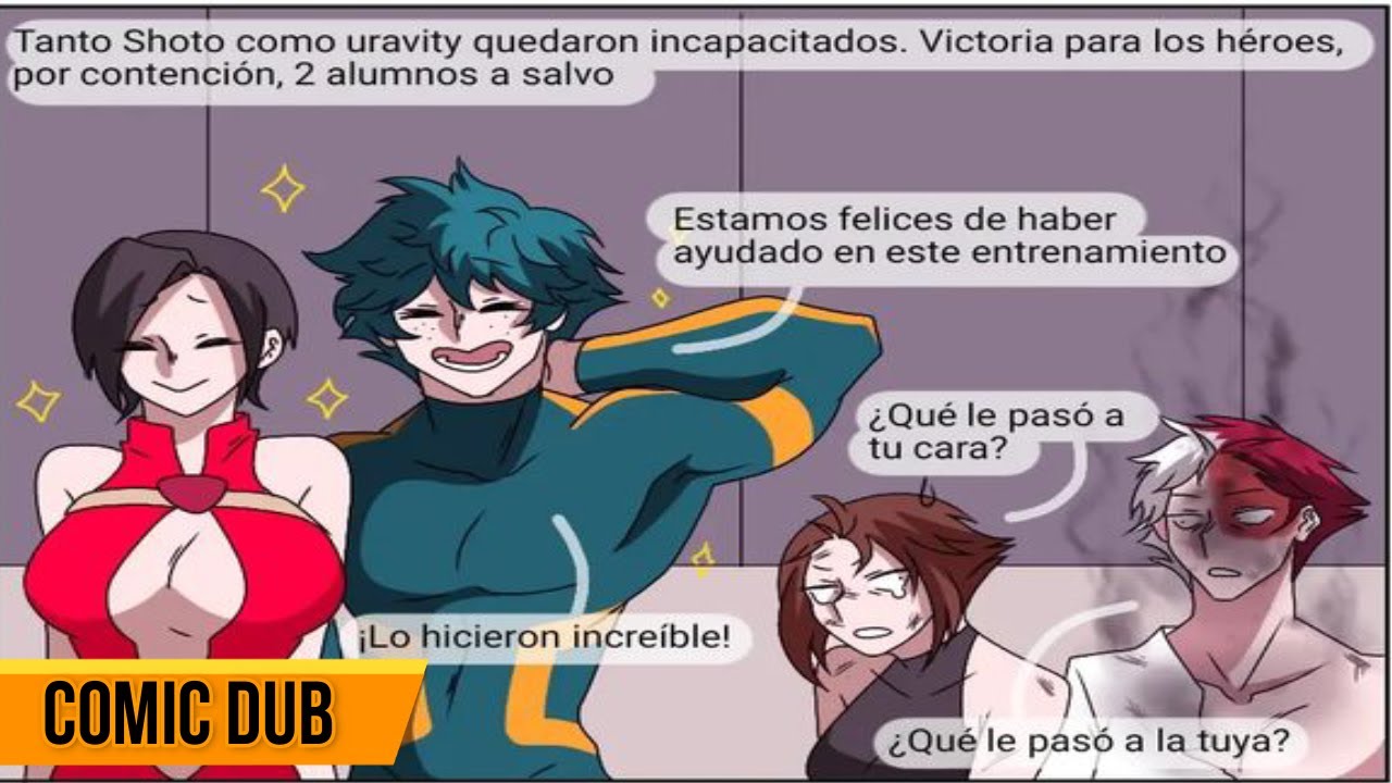 Héroes VS Villanos - El Final De La Batalla -🤣😅😗🥵-My Hero Academi Comic- #bnha #dekuraka #izuocha