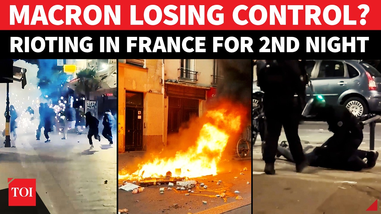 'France Humiliated': Macron DEFIED, Rioting Sweeps Paris For 2nd Night; Luxury Stores LOOTED | WATCH