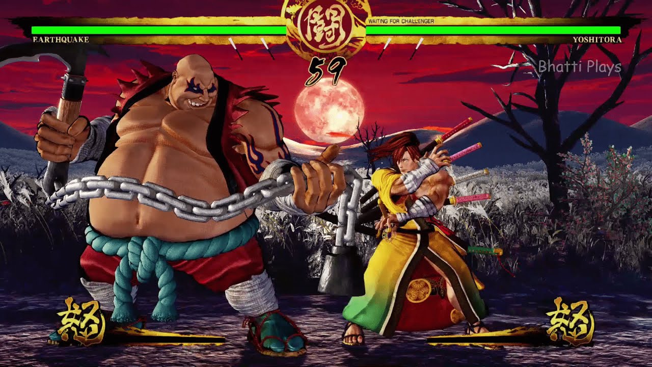 Earthquake vs Yoshitora Tokugawa - Hardest Al - Samurai Shodown