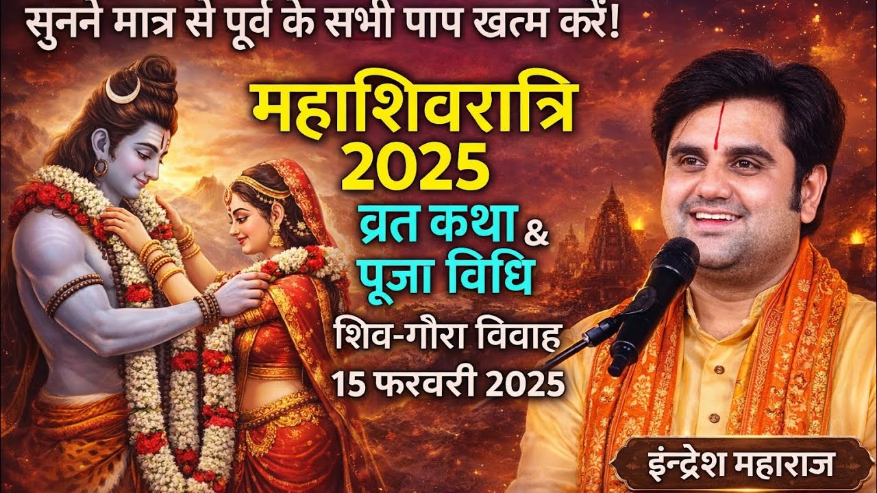 🙏🏻🙏🏻 🔱महाशिवरात्रि 🙏🏻 🔱 शिव पार्वती विवाह 🙏🏻🔱 पूजनीय इंद्रेश महाराज 🙏🔱