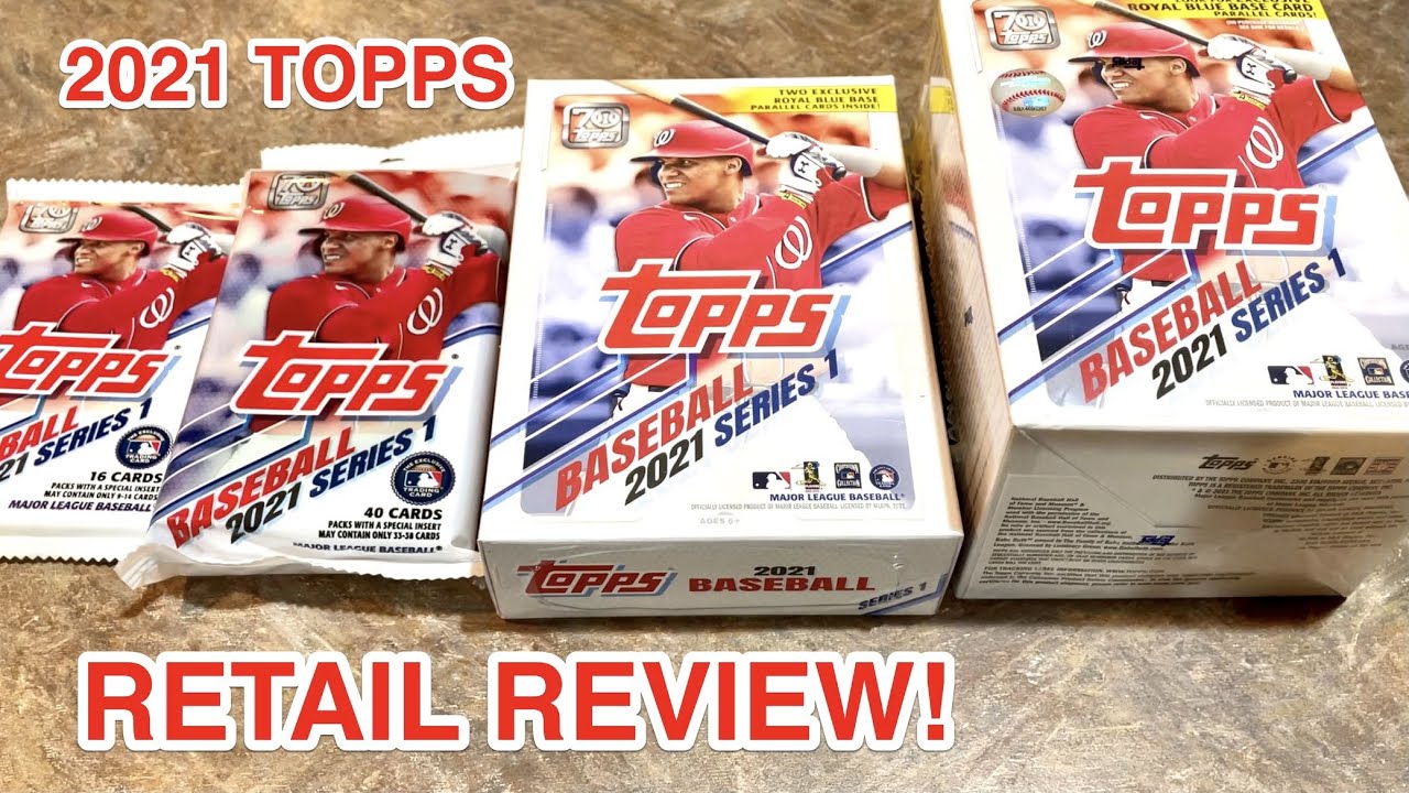 RETAIL REVIEW!  OPENING THE FOUR 2021 TOPPS SERIES 1 WALMART RETAIL OPTIONS!