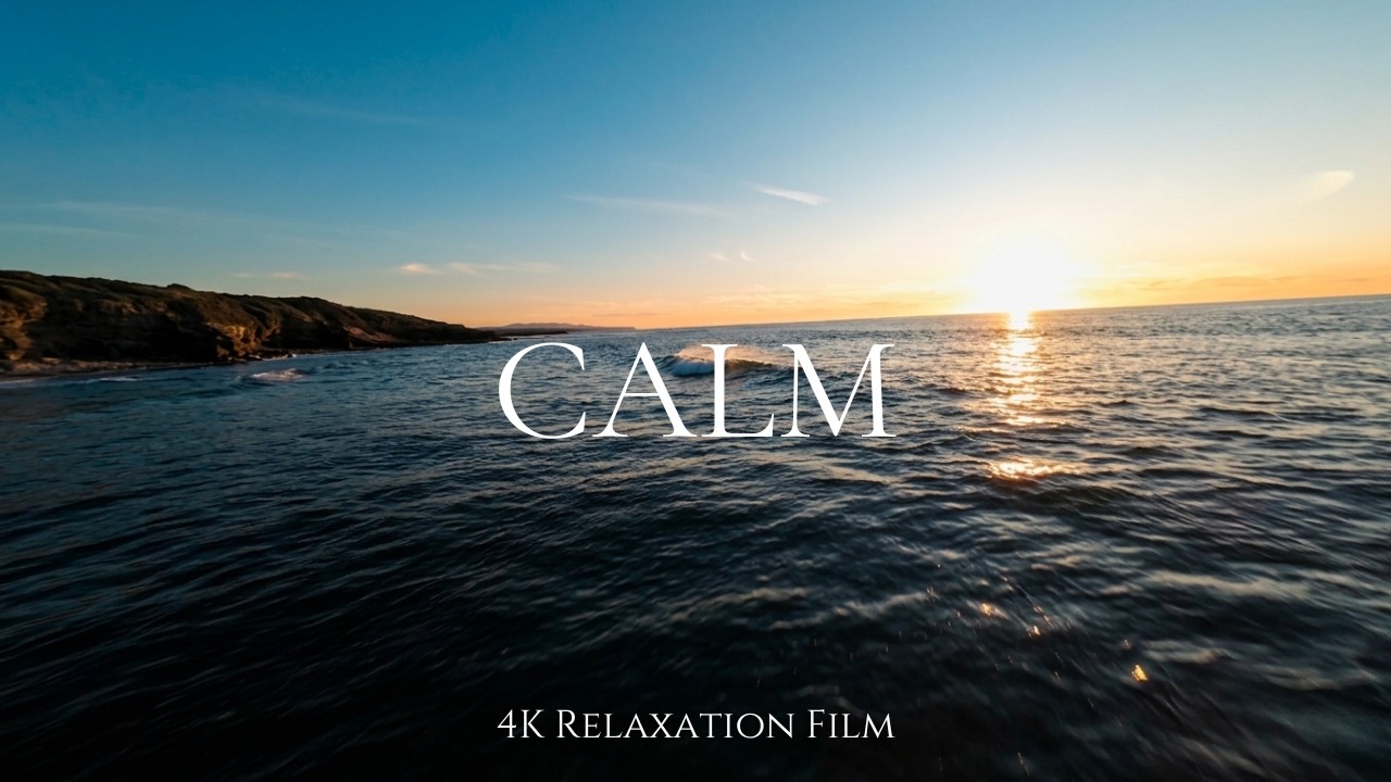 1 HOUR 4K FPV Relaxing Ocean | Cinematic Drone Flight over the Endless Coast | Slow Motion