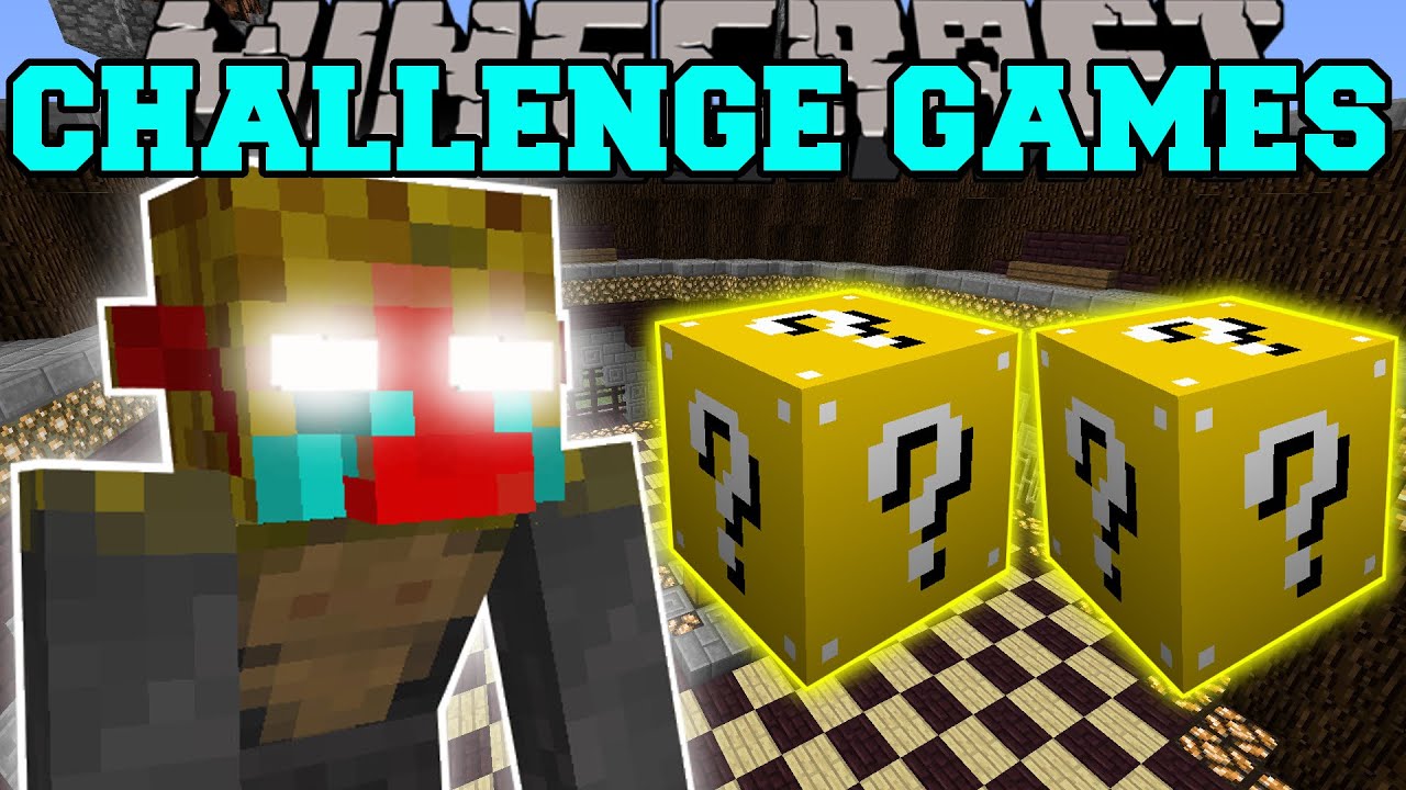 Minecraft: MONKING CHALLENGE GAMES - Мод Lucky Block - Мини-игра с модами