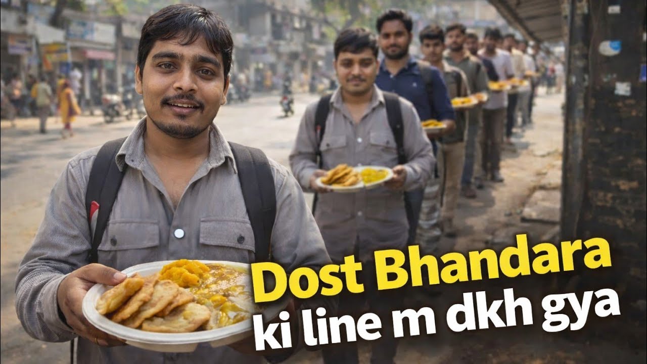 BHANDARA KHTE HUE PKD LEA 😂😂