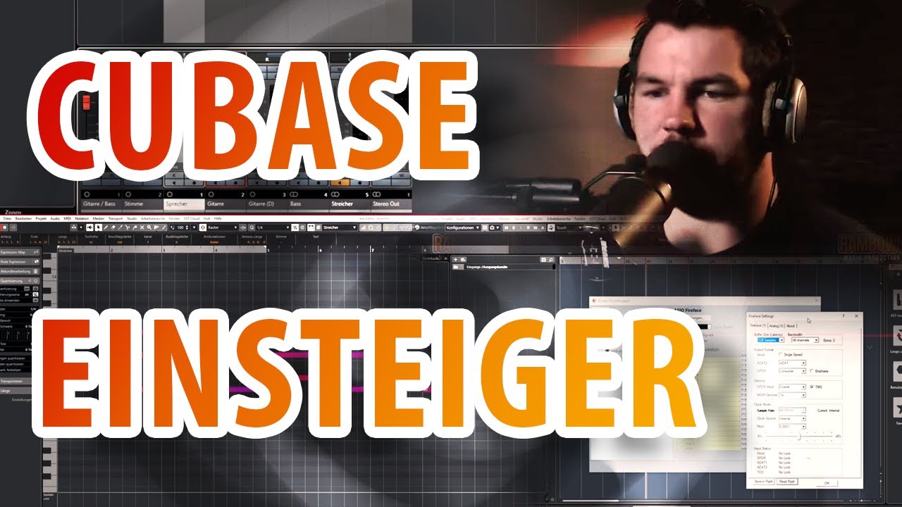 Cubase 10.5 (Deutsch) - Einsteiger Livestream Tutorial (#1)