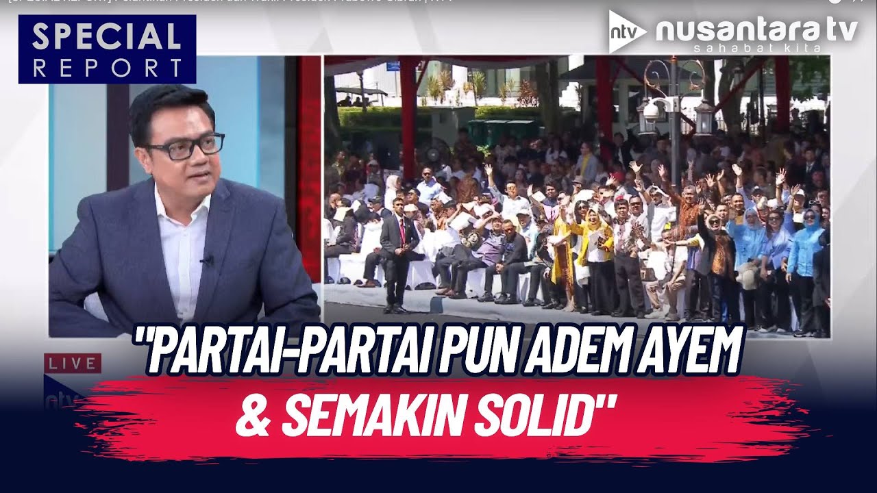 [FULL] Pelantikan Prabowo, Peneliti Senior BRIN: Partai-partai pun Adem Ayem | SPECIAL REPORT