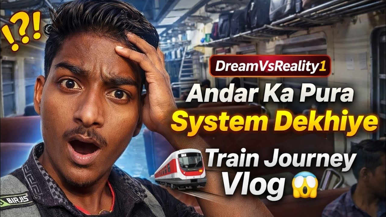 🚆 Train Journey Vlog | Andar Ka Pura System Dekhiye ।। DreamVsReality1 