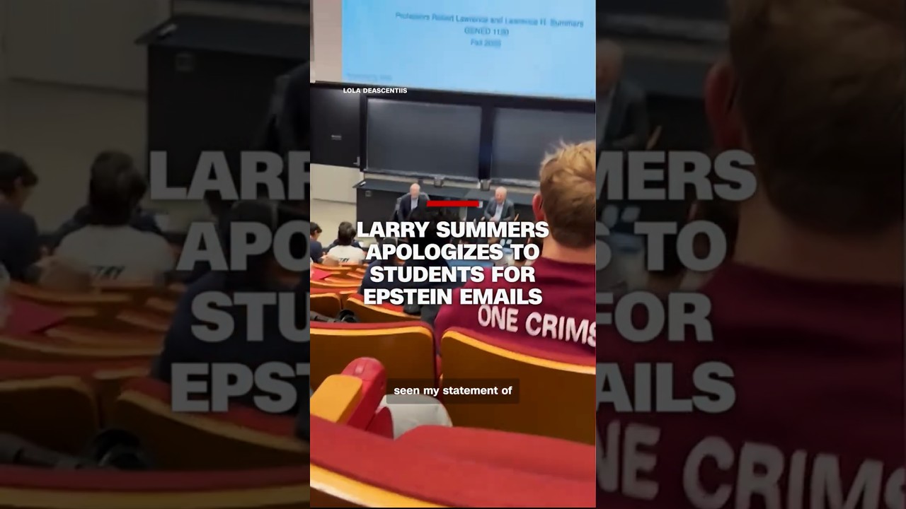 Larry Summers apologizes to students for Epstein emails