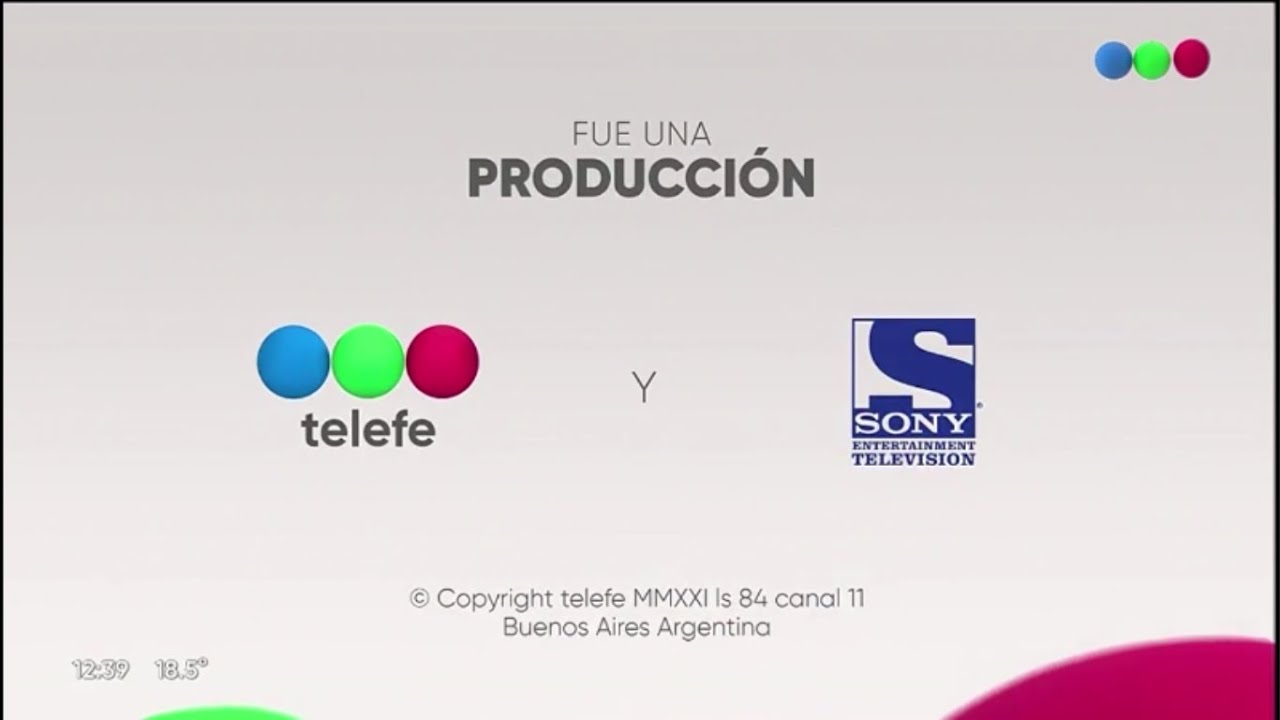 Telefe - Fue una producci&oacute;n - Sony Entertainment (Gr&aacute;fica 2018)