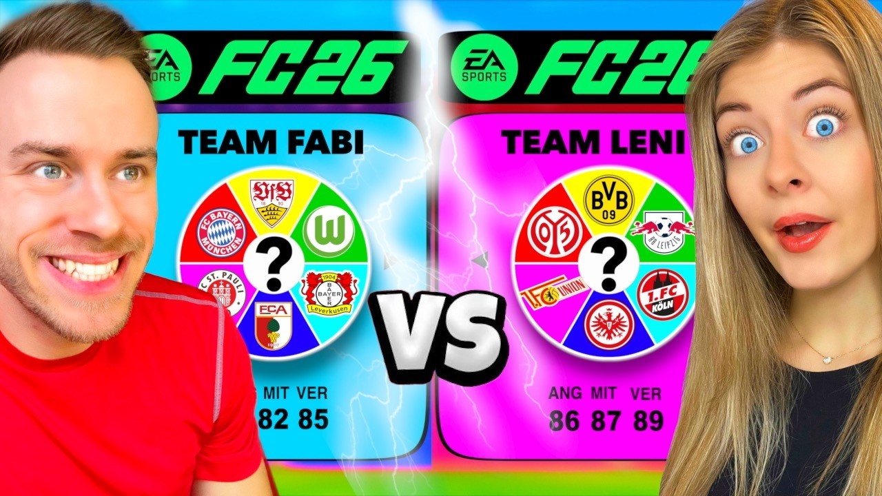 FC Fabiano vs FC Leni - aber das BUNDESLIGA GLÜCKSRAD bestimmt unsere Teams! 🔥⚽️