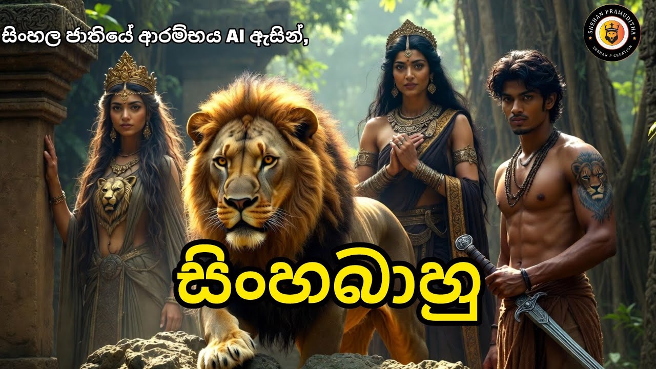 සිංහබාහු( සිංහල ජාතියේ ඇරඹුම) AI ඇසින් Sinhabahu (The beginning of the Sinhala nation)