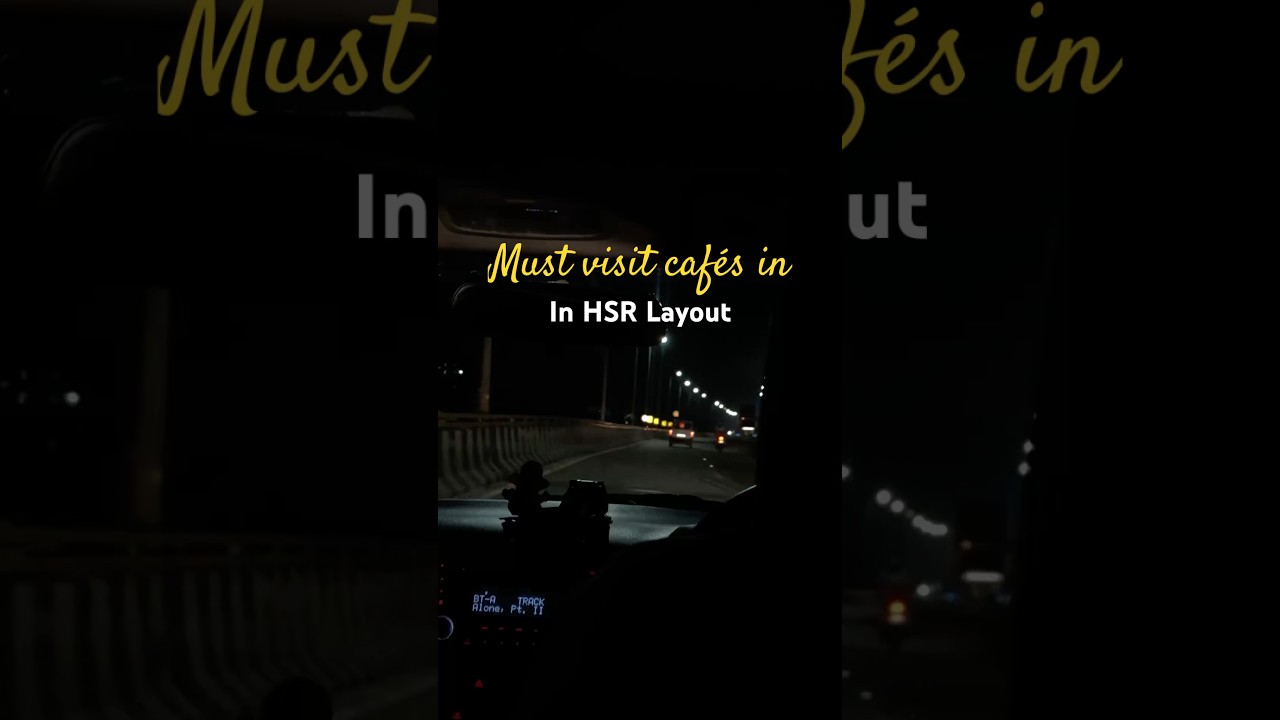 *Must visit* caf&eacute;s in HSR Layout#cafevlog #cafechic #hsrlayout #bangalorecafes #workfromcafe #shorts