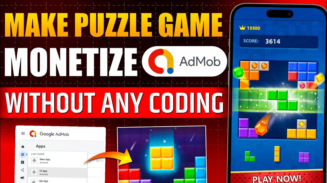 How to Make Puzzle Game Mobile App and Monetize with Google AdMob