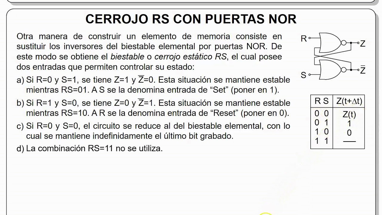 4.1 - Cerrojos estáticos