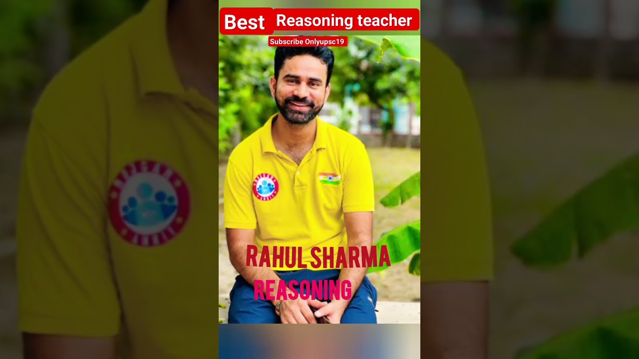 Top 5 Best Reasoning teacher on youtube🔥🔥#ssccgl #Reasoning #sscteacher #rwa