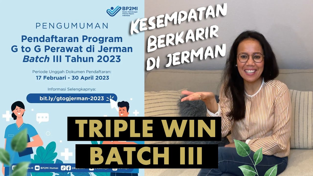 KESEMPATAN KERJA JADI PERAWAT DI JERMAN G TO G JERMAN BATCH 3