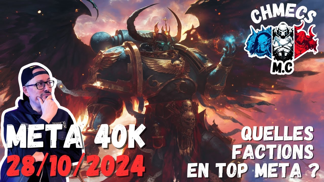 META Warhammer 40K au 28/10/2024 : Analyse du GT de Coventry (UK) et de Deux Tournois Français