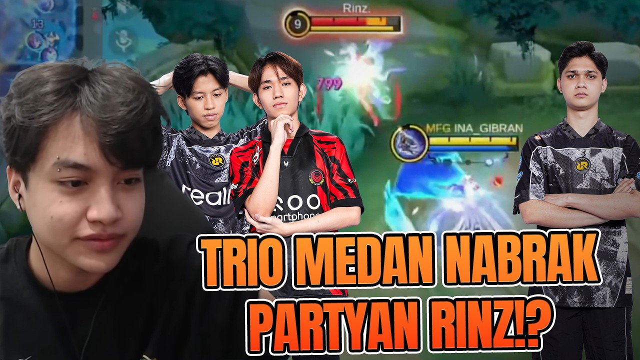 TRIO MEDAN NABRAK PARTY RRQ RINZ!!! LOCK RINZ SAMPAI PUSING!!! I MOBILE LEGENDS