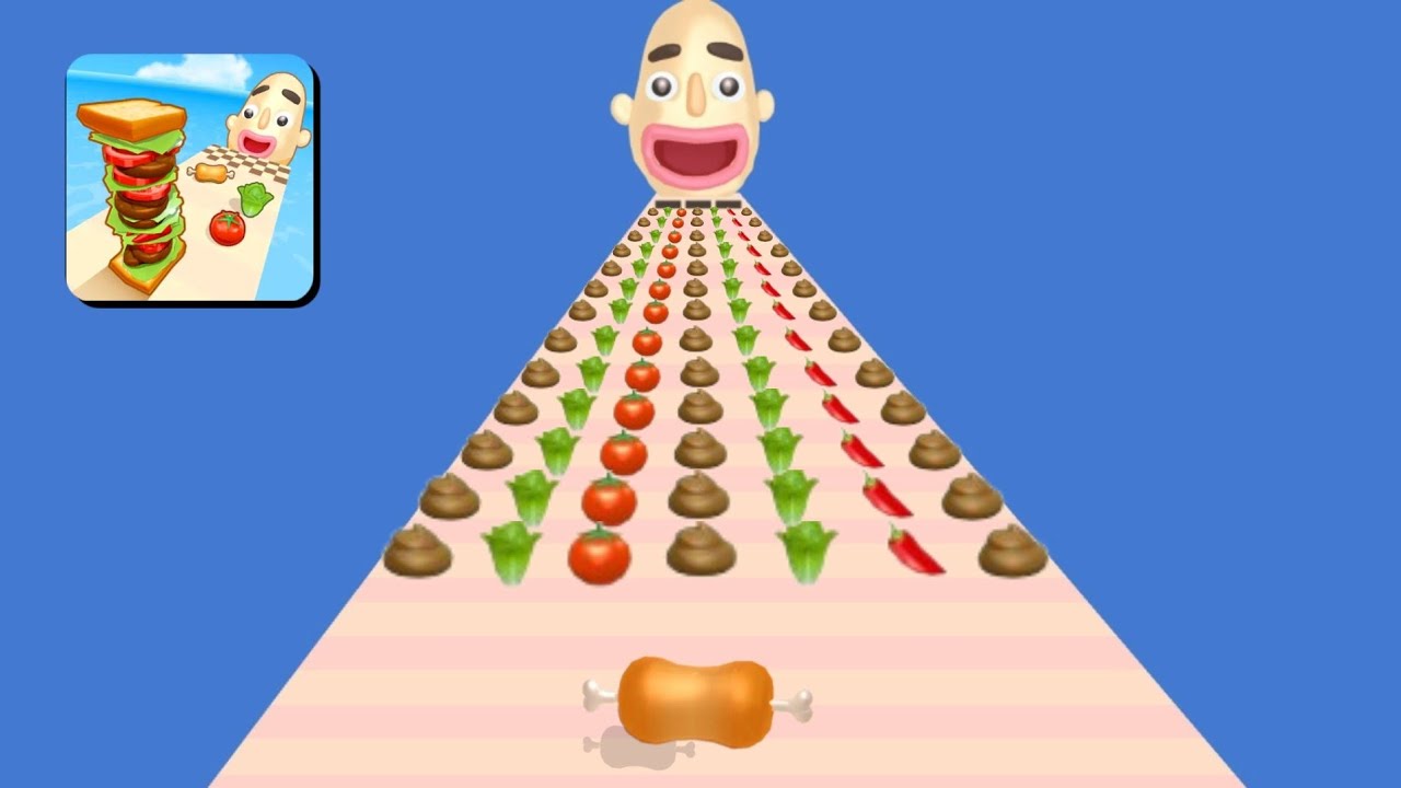 Sandwich Runner - Runner Game 🆚 NUMBER MASTER Run & Merge (1Q = 100,000,000,000,000) 2048 Gameplay.