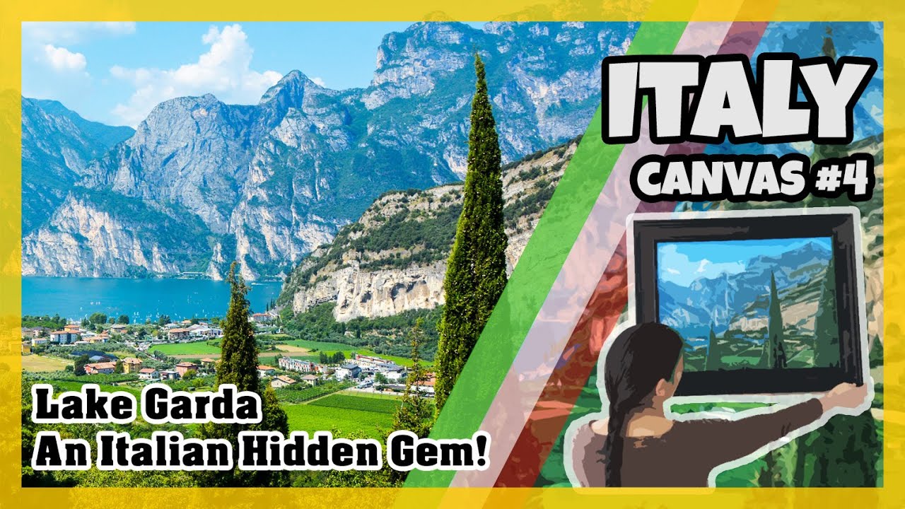 Painting of Lake Garda: Italy - Canvas #4