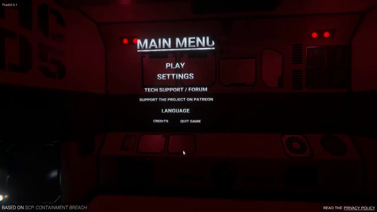 SCP:SL Custom Main Menu