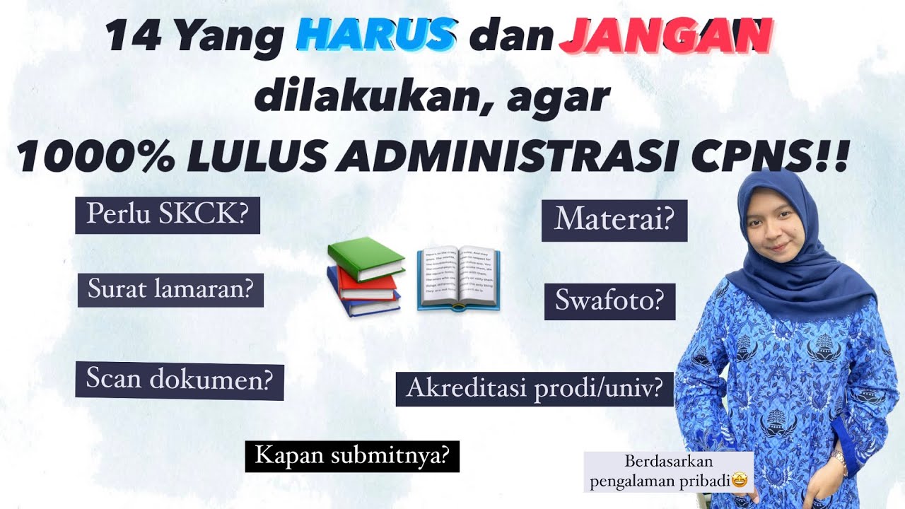 PASTI LOLOS! LAKUKAN INI AGAR LOLOS ADMINISTRASI CPNS 2023🤩| berdasarkan pengalaman pribadi