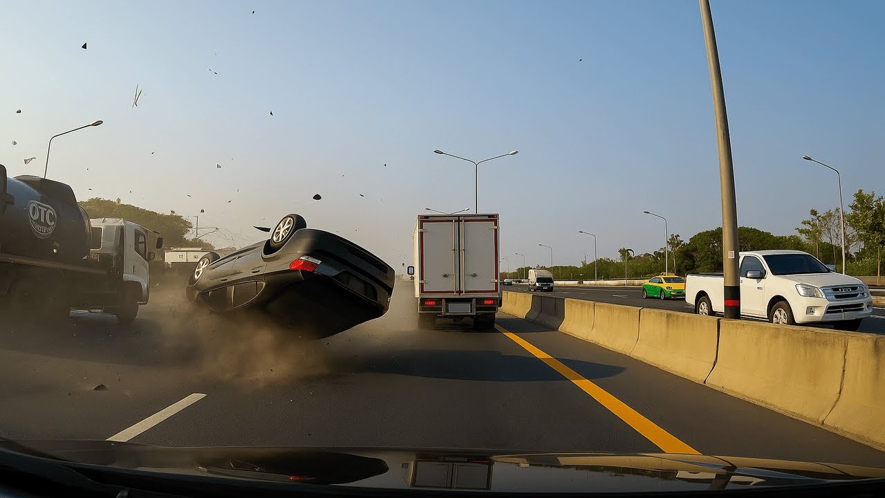 Crazy Car Crashes Compilation 2025 | Cars Flipping | Brutal Crash