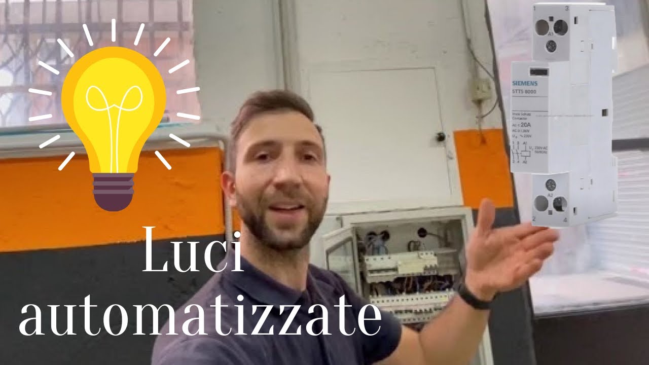 Luci automatizzate con CONTATTORI