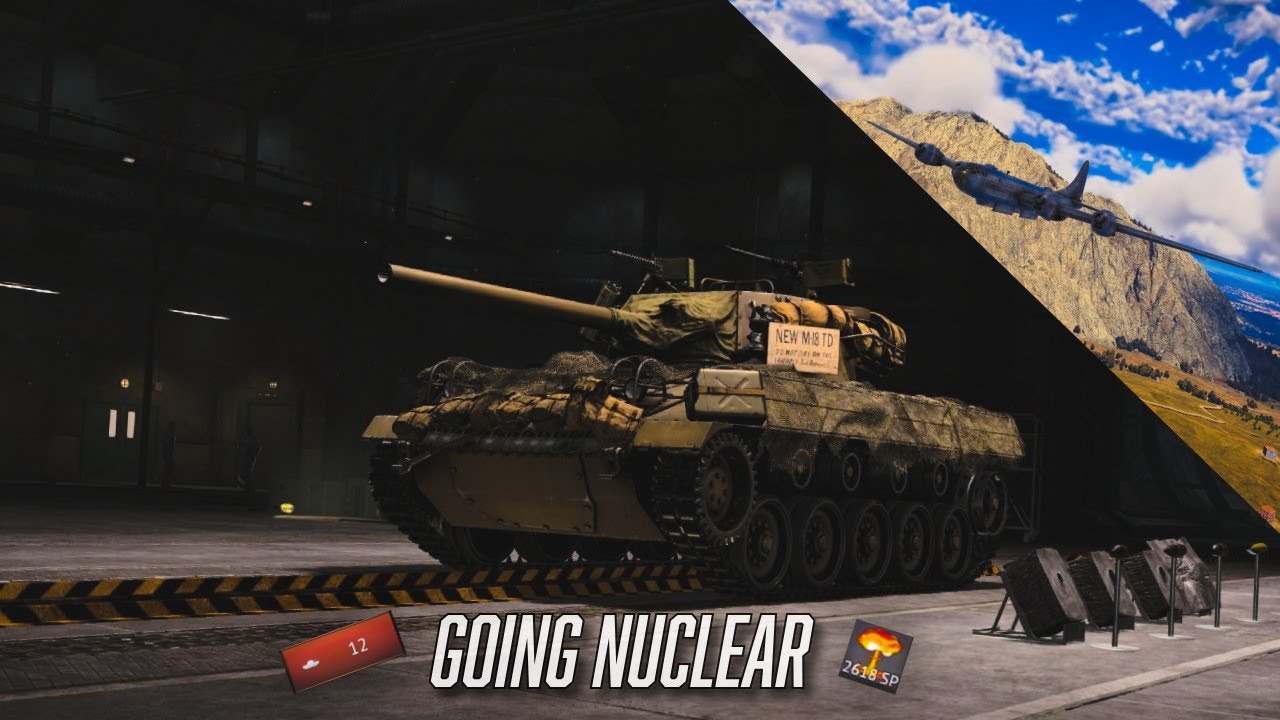 Getting A Nuke With The M18s And Trying Out The Realistic Combat Sound Mod!! | WAR THUNDER |