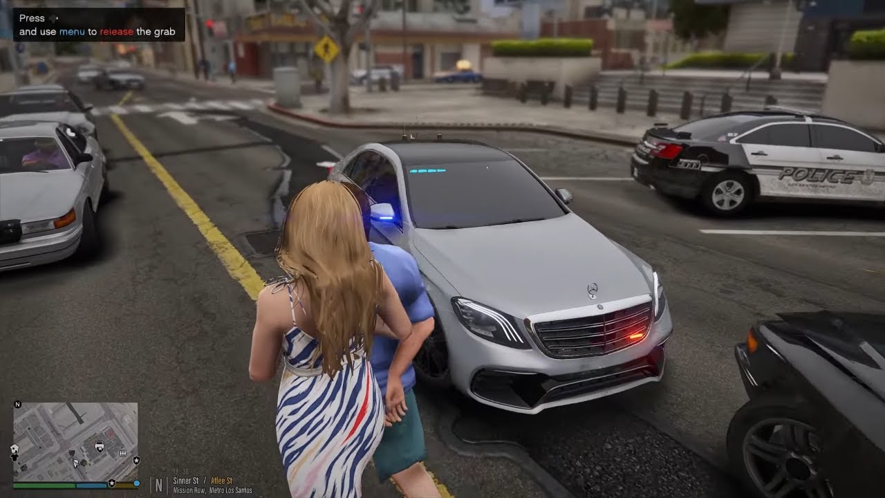 Gta 5 LSPDFR Episode: Dress Female Undercover Cop - Unmarked S63 AMG Patrol 