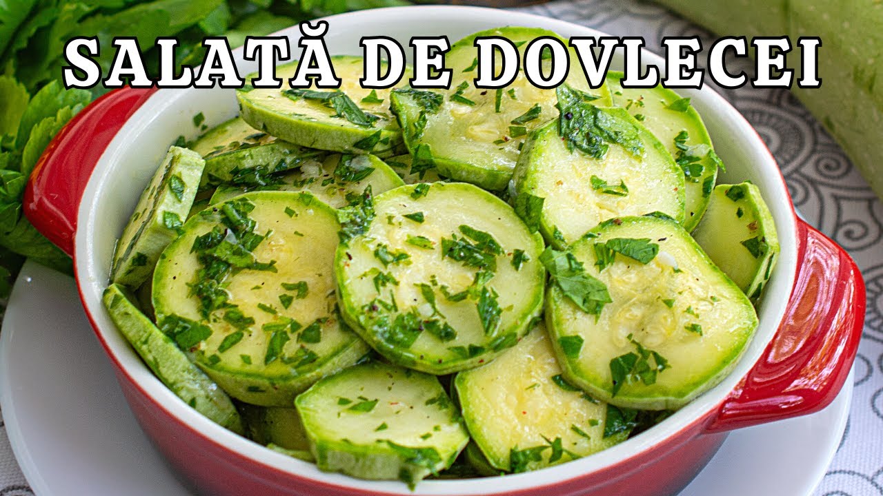 Salată de DOVLECEI CRUZI în 5 minute! Rețeta simplă, de vară!