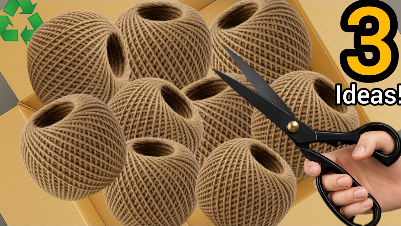 3 необычные идеи для корзин из джута, которых вы никогда раньше не видели / Поделки из мусора