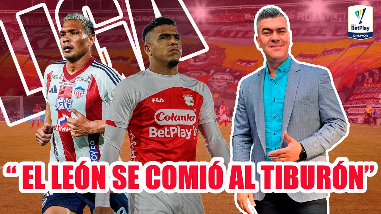 SANTA FE 2 JUNIOR 1 EL LEÓN SE COMIÓ AL TIBURÓN POR EQUIVOCARSE MENOS. MAR DE ERRORES