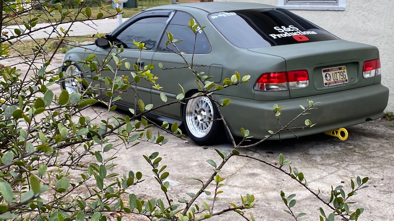 Window visor/rain guard install on Honda Civic