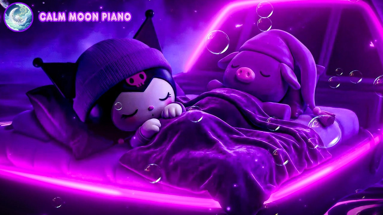 Sleep Fast in 3 Minutes 🌙 Calming Music for Complete Relaxation | Kuromi Night Ambience for Stress