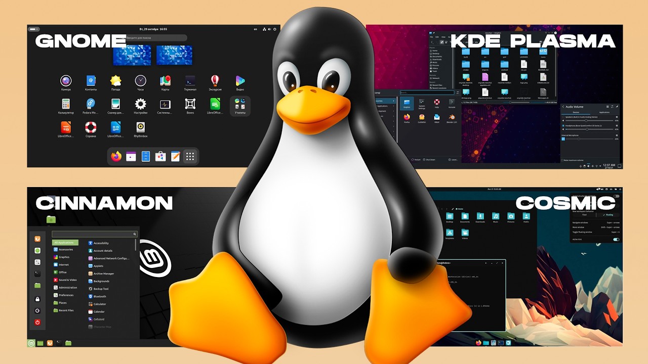 Linux grafik ish muhitlari  – Gnome, KDE va Boshqalar / Linux Desktop Enviroments