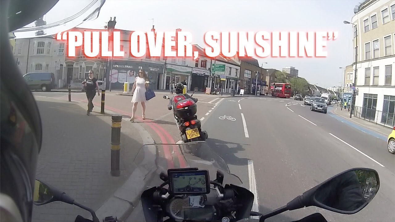 Motorcyclist chases scooter thieves in London