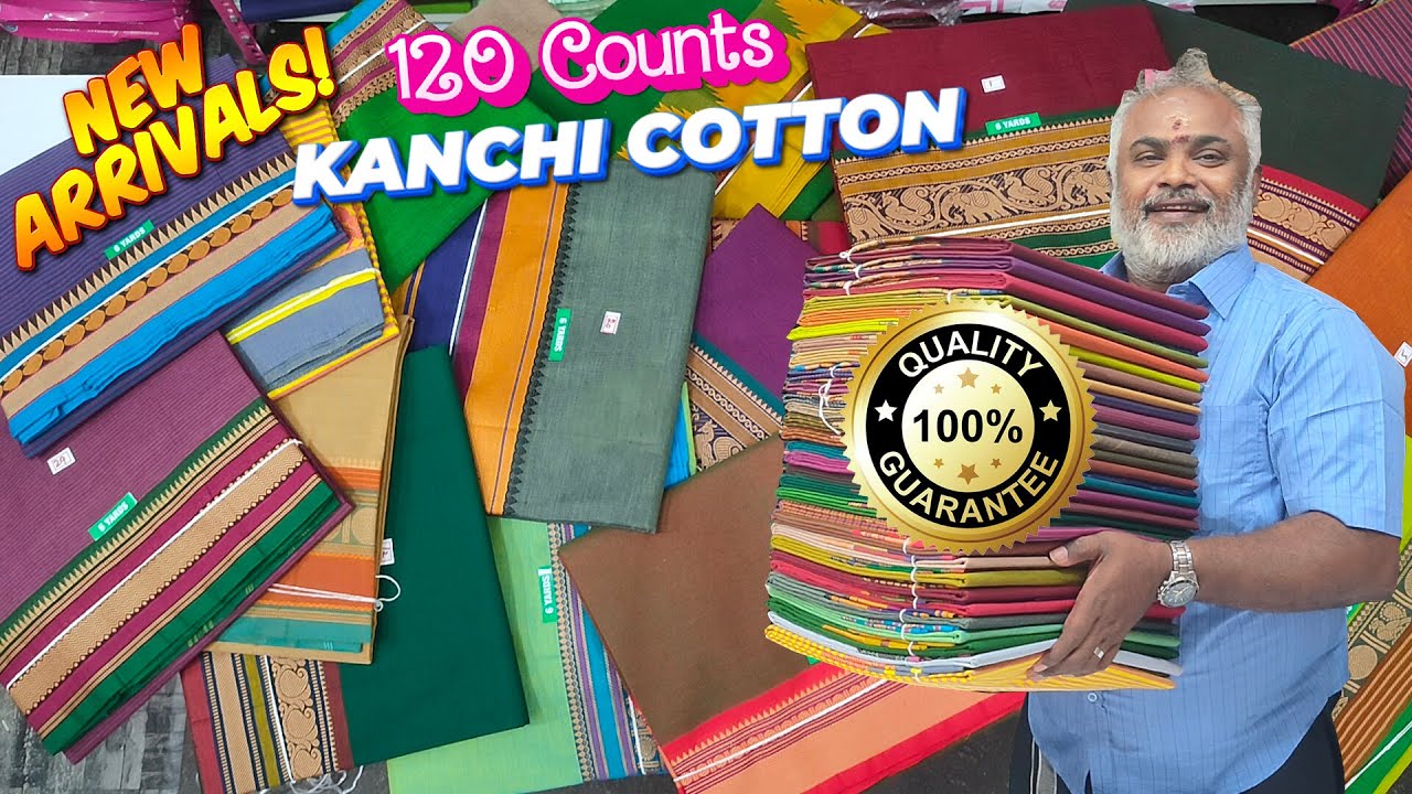 Latest new arrival 120 Counts Kanchi Cotton Sarees Collection | KLMN Fashion |