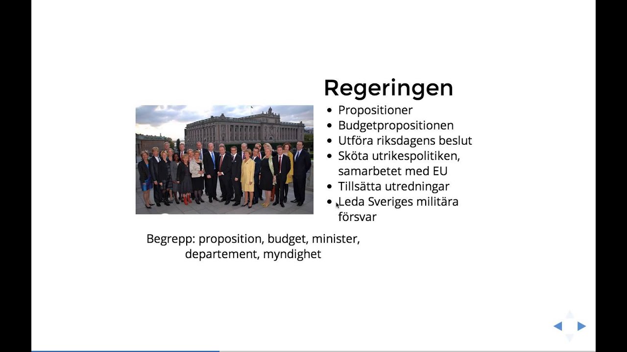 riksdag och regering