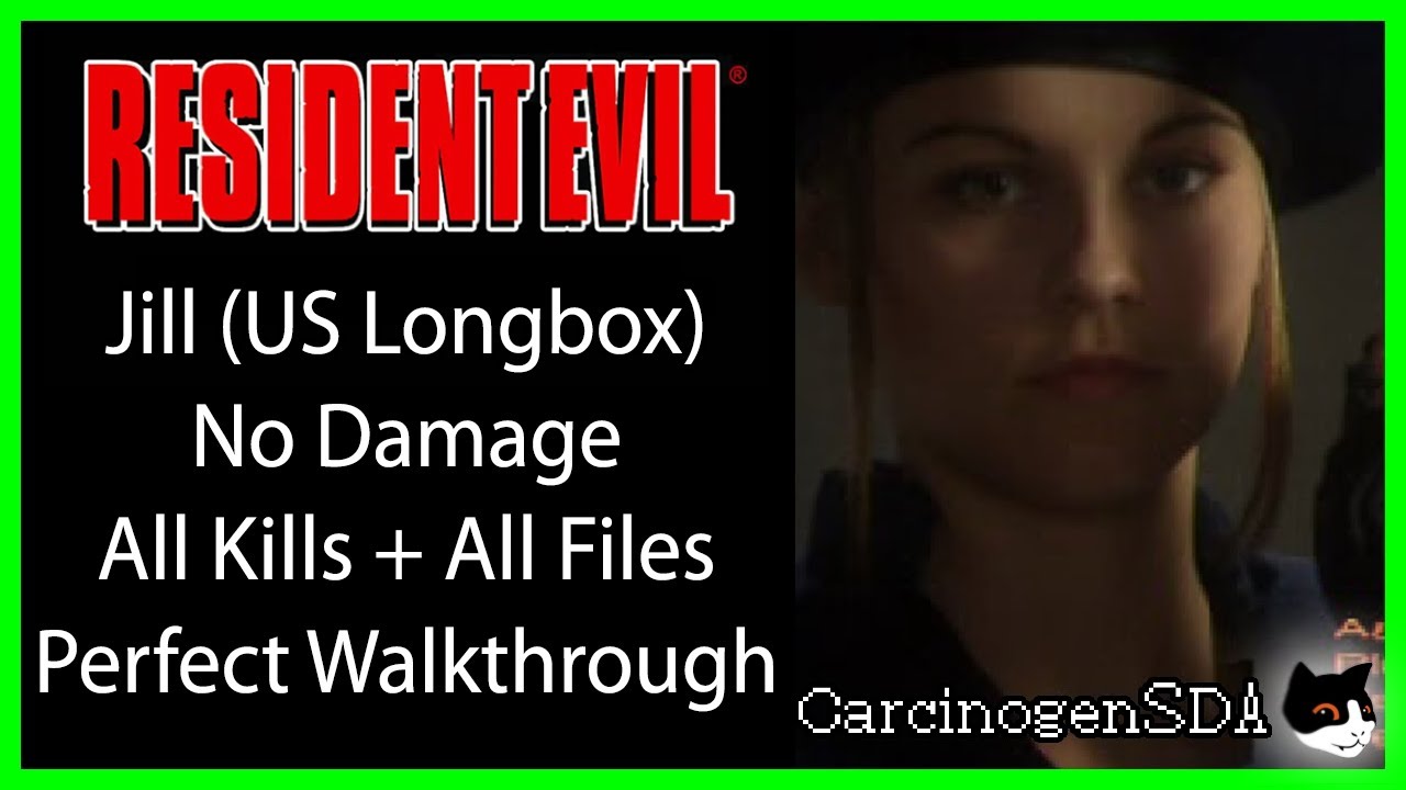 Resident Evil (PS1) No Damage - Jill (Original Kill All Enemies PERFECT WALKTHROUGH)