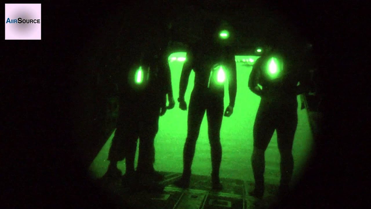 US Army Special Forces Night Helocast