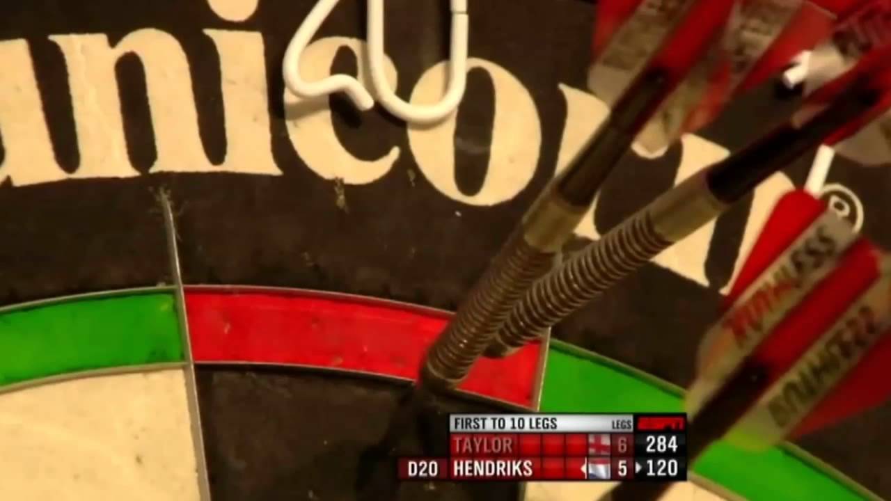 Taylor v Hendriks | 3/4 | Round Two | European Darts Championships 2012