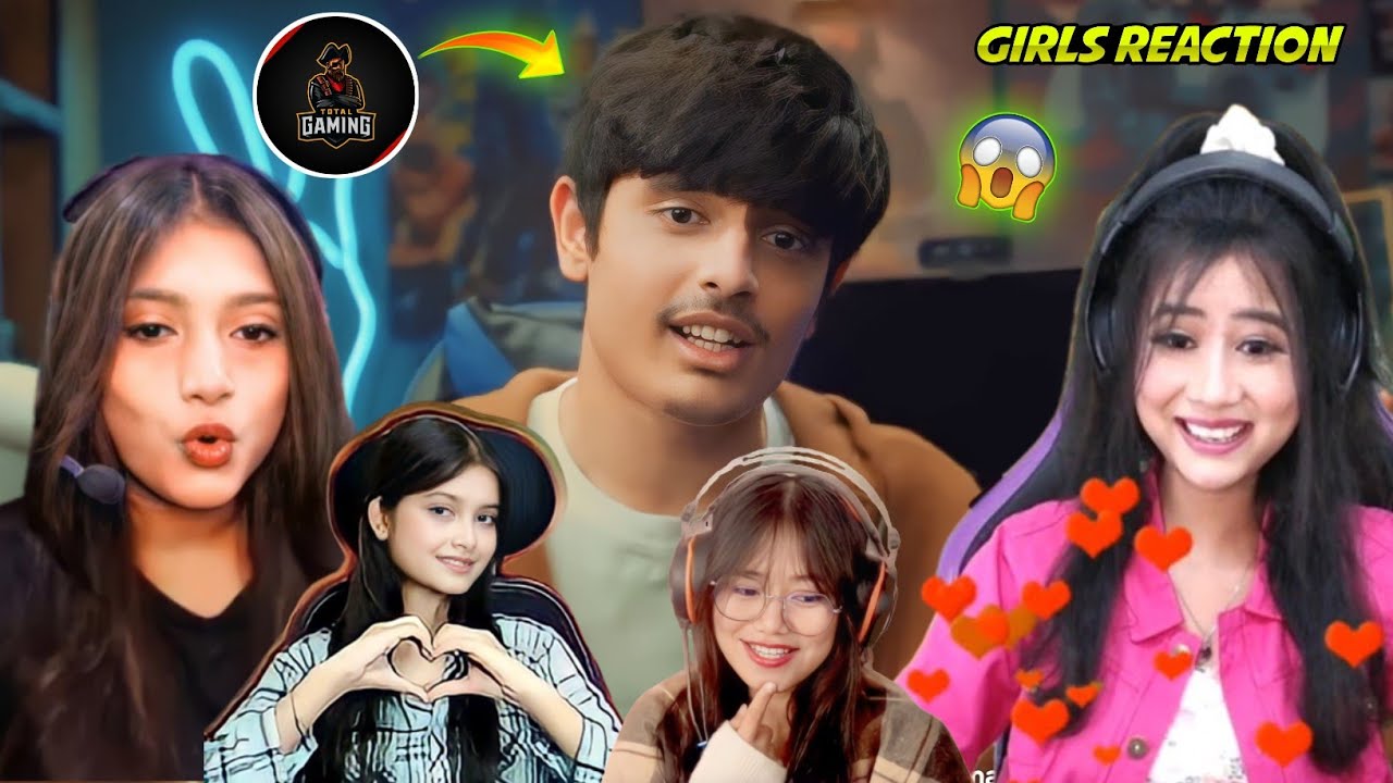 All Girls YouTuber Reaction on Ajjubhai Face Reveal 😍 Cute Girls OP reaction on Ajjubhai face reveal