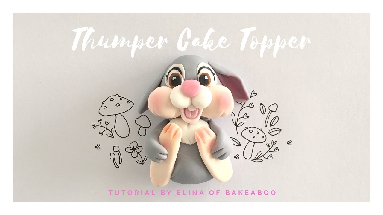Thumper Rabbit Cake Topper Tutorial