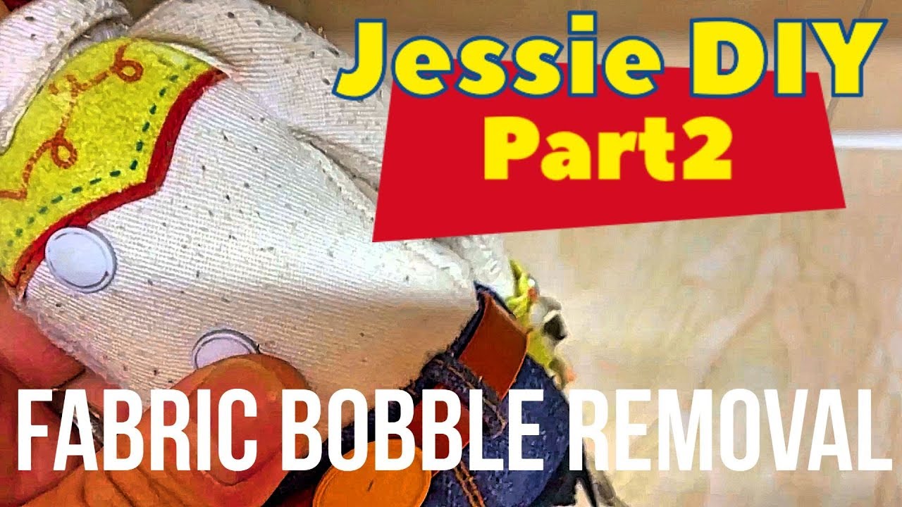 Jessie Doll Restoration 2 - Fabric Bobbles / Pilling Removal Tutorial DIY