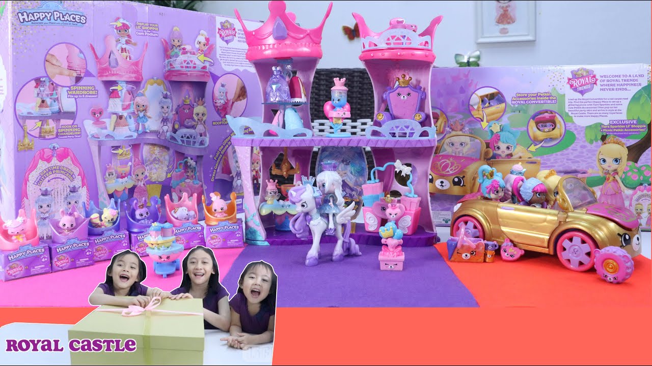 Mainan anak perempuan Shopkins Happy Places + Lil' Pets Mystery Pack with Lifia Niala Elsa
