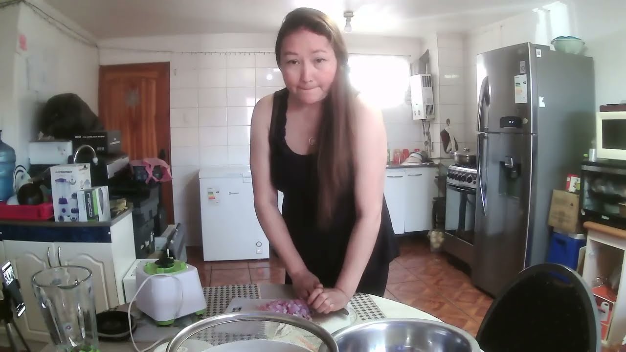 Sopa de maní en casa. directo re subido.
