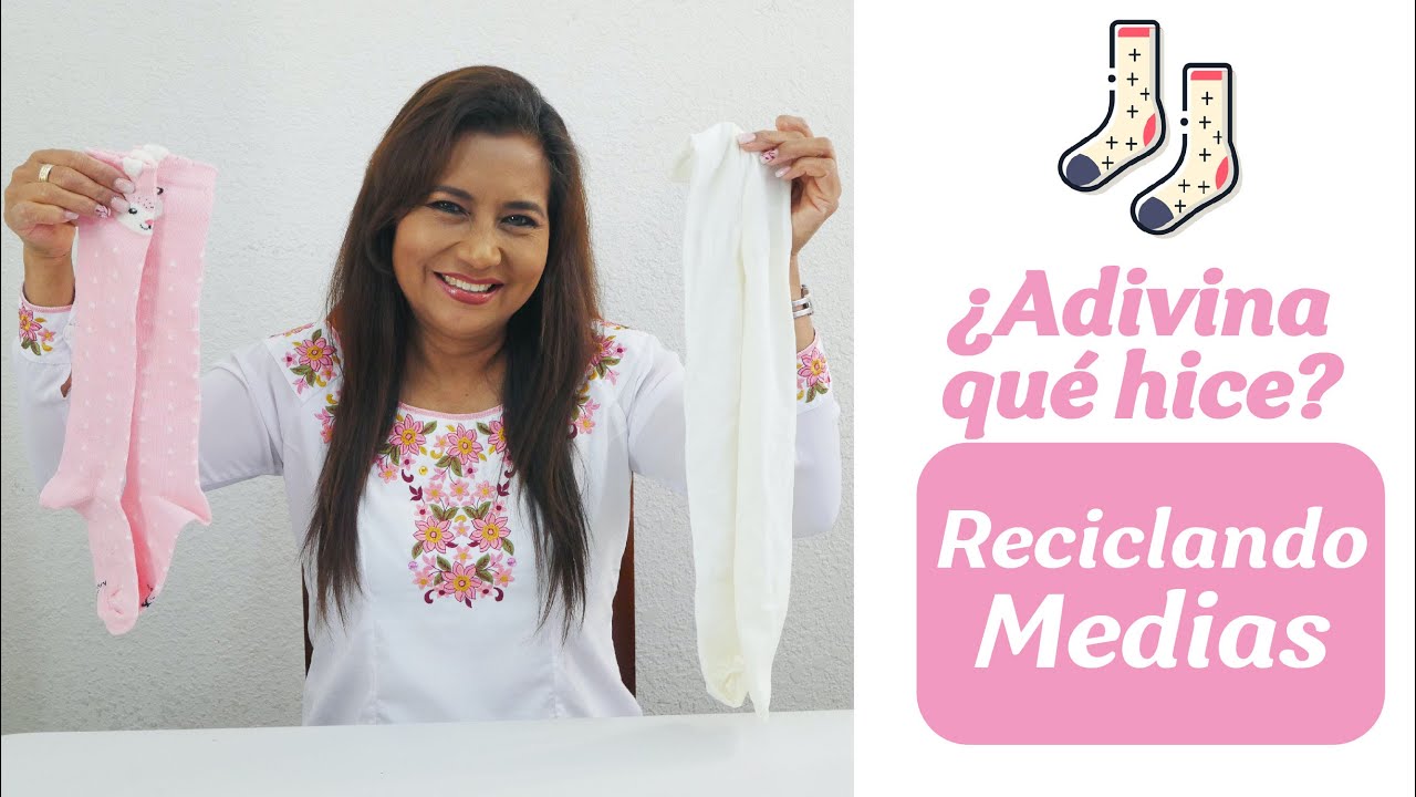 #Tutorial - ¿Adivina qué hermoso proyecto hice reciclando medias? 🧦♻