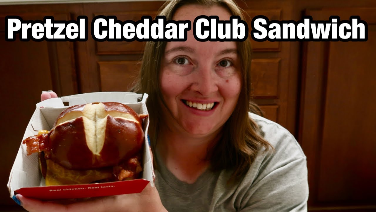 CHICK FIL A PRETZEL CHEDDAR CLUB SANDWICH REVIEW LAS VEGAS NEVADA